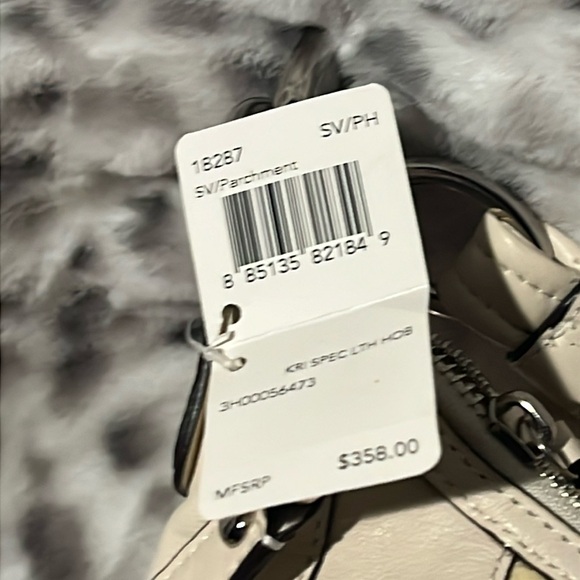 Coach Kristin Spectator Bag 18287 Ivory and Pale Yellow Leather - Picture 4 of 7